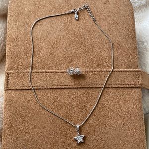 CZ Set Star Necklace & Earrings